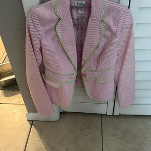 Lilly Pulitzer Pink and Green Blazer